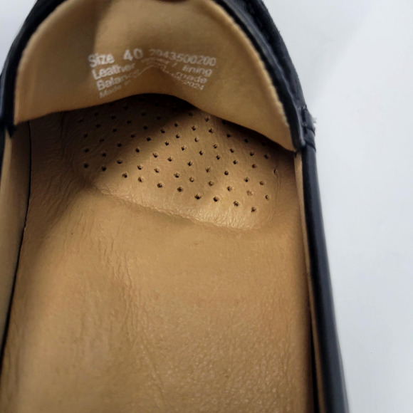 Dansko Loafer Shoes Womens Size 40 9.5-10 Black Leather Slip On Comfort Flats - Picture 8 of 16